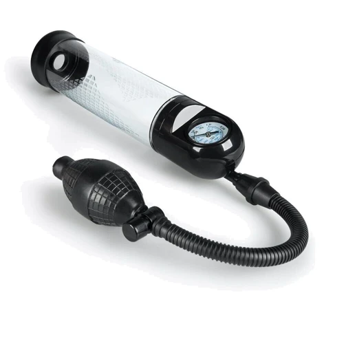 Вакуумная помпа Men Powerup Passion Pump с манометром и ручной «грушей»