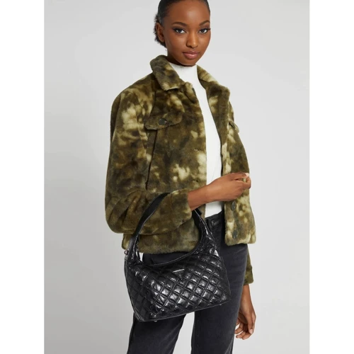 Женская сумка хобо Guess Cessily Hobo черная (HWKM7679020-BLA): Пол Женский