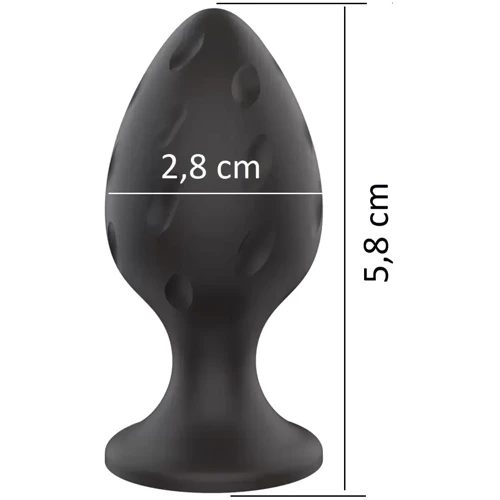Анальная силиконовая пробка Boss Series - Silicone Anal Plug S (BS7800019)