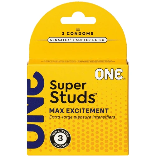 Презервативы ONE Super Studs, 3 шт