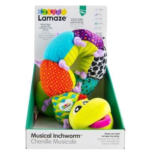 М'яка музична іграшка Lamaze Черв'ячок з вібрацією (L27107)