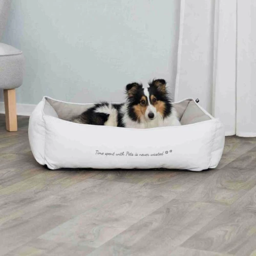 Лежак Trixie Pet's Home 60х50 см білий / бежевий, з сердечком, вельвет (4011905382371): Тип лежак