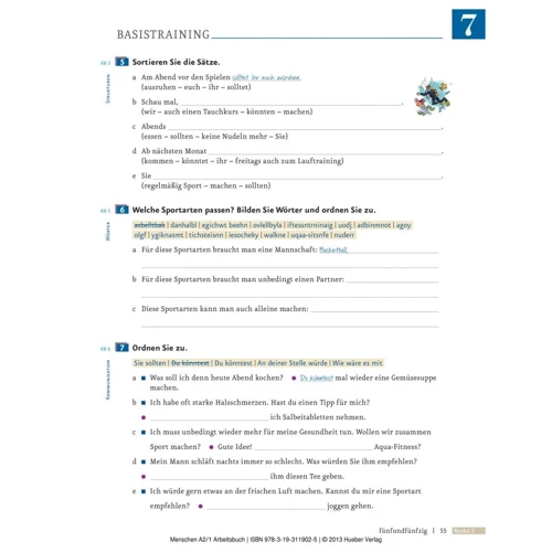 Menschen A2.1: Arbeitsbuch mit Audio-CD: Обкладинка Мягкая