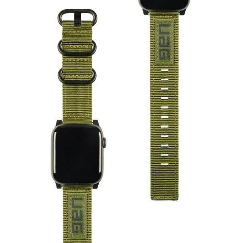 Аксессуар для Watch Urban Armor Gear UAG Nato Strap Olive Drab (19148C114072) for Apple Watch 42/44mm: Совместимость Apple Watch 44mm, Apple Watch 42mm
