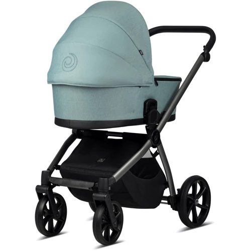 Универсальная коляска 2 в 1 Tutis Mio Plus Thermo Turquoise (1352243): Ширина шасси 61 см