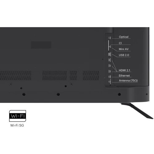 Телевизор Kivi 50U730QB: Тюнер DVB-T, DVB-T2, DVB-C + аналоговый