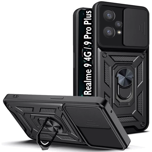 Чохол для телефона BeCover Military Black для Realme 9 4G / 9 Pro+ (709562): Сумісність Realme 9 4G / 9 Pro+