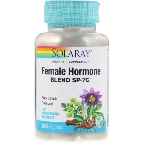 Solaray Female Hormone Blend SP-7C Суміш жіночих гормонів 180 веганських капсул