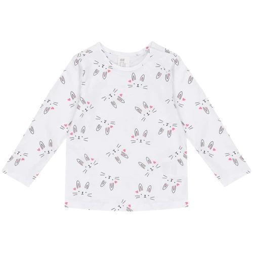 Лонгслів H & M 6620868 86 см білий