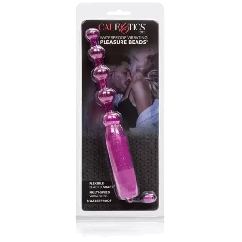 Водонепроникні намисто CalExotics Vibrating Pleasure Beads (фіолетовий)