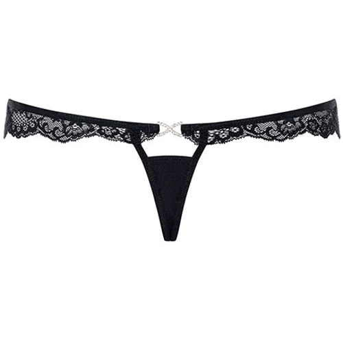 Стринги с кружевом Obsessive Charmea, L/XL