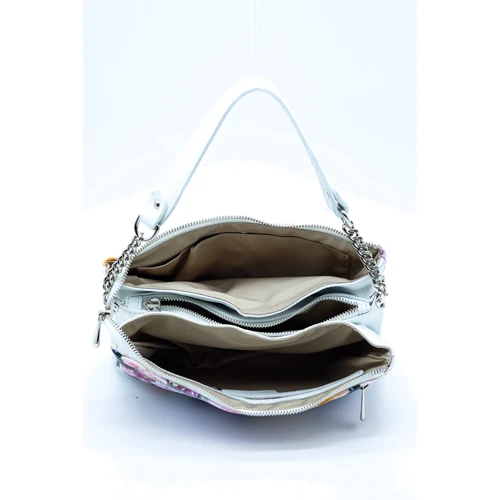 Женская сумка через плечо ARTiS Bags белая (2046 7309-9181): Фактура Зернистая, Матовая