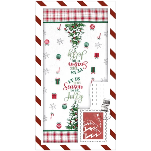 Полотенце Подарочный набор полотенец в коробке Ardesto Christmas Tree, 2 шт, зеленый (ART3863HTB): Тип набор полотенец