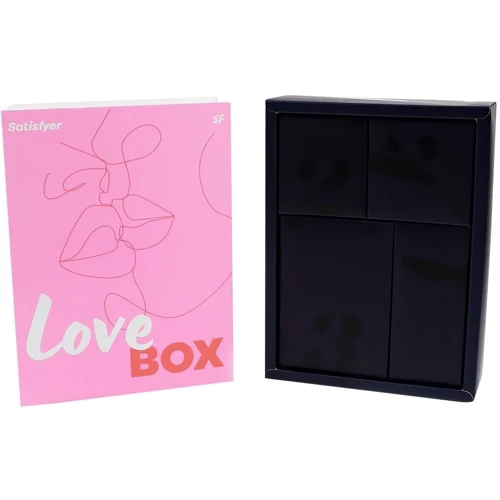 Набор Satisfyer Love Box, игрушка для него и для нее, белье, мешочек для хранения