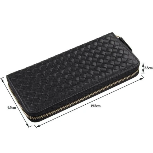 Мужской кошелек Buffalo Bags черный (SHI090-322): Материал Натуральная кожа