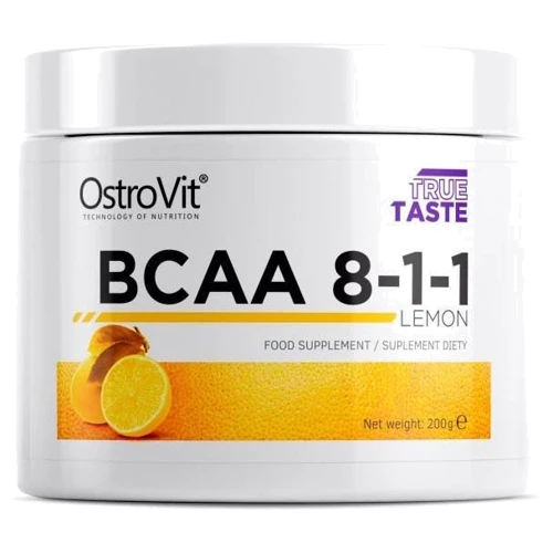 Аминокислота для спорта OstroVit Extra Pure BCAA 8:1:1 200g /20 servings/ Lemon