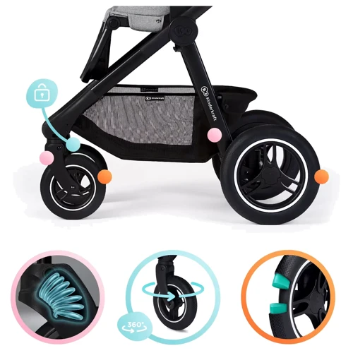 Универсальная коляска 2 в 1 Kinderkraft Everyday Denim (KSEVER00DEN2000) фото 12