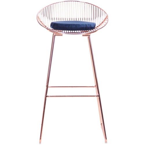 Стул барный AMF Chik, rose gold, royal blue (545681) фото 6