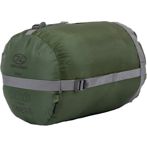 Спальний мішок Спальний мішок Highlander Phoenix 250/-3°C Ember Olive Green Left зелений (SB243-OG) фото 9