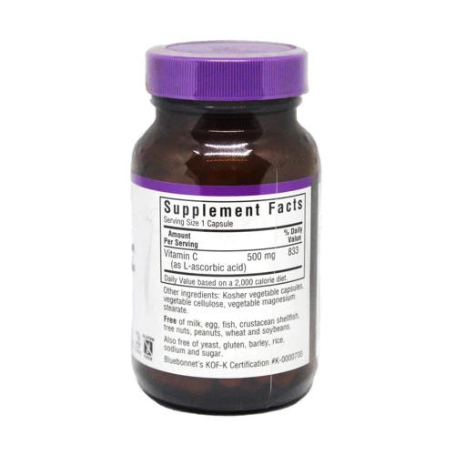 Bluebonnet Nutrition Vitamin С 500 мг 90 Vcaps: Тип Витамин C