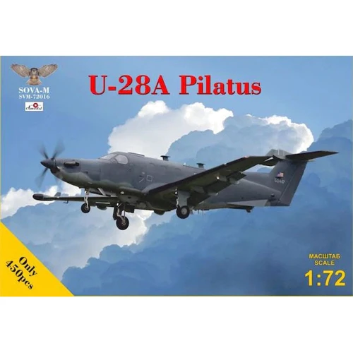 Модель Sova Model Одномоторный турбовинтовой самолет U-28A Pilatus (SVM72016)