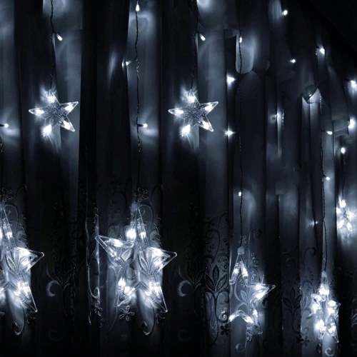 Гирлянда Springos бахрома уличная 2 м 92 LED холодный белый (CL4009) фото 5