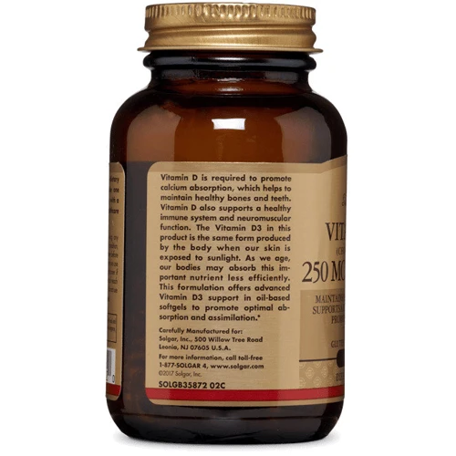 Solgar Vitamin D3 (Cholecalciferol) Солгар Витамин Д3 (холекальциферол) 10,000 МЕ, 120 капсул: Форма выпуска Капсулы