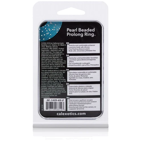 Кільце на пеніс Pearl Beaded Prolong Ring, білий