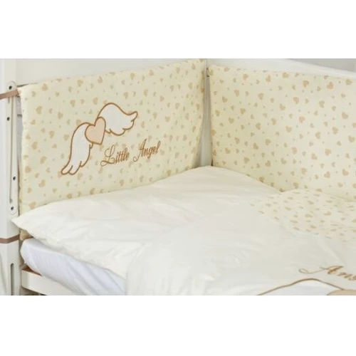 Постільний комплект Twins Evo Angel Baby 4073-A-010 beige 8 ел. білий/беж
