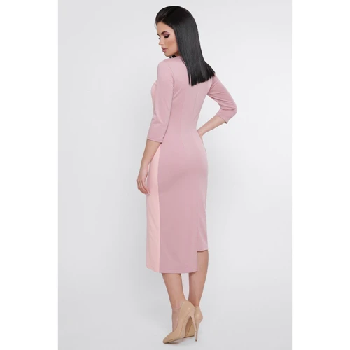 Платье FashionUp PL-1753B 44 розовое повседневное удлиненное миди: Вид Повседневные платья