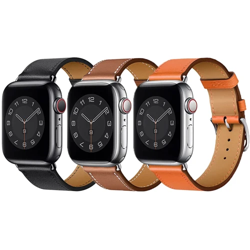 Аксесуар для Watch WIWU Attelage Genuine Leather Black для Apple Watch 42/44/45/49mm