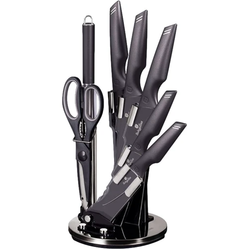 Набор кухонных ножей Berlinger Haus Metallic Line Carbon Pro Edition 8 предметов (BH 2586)