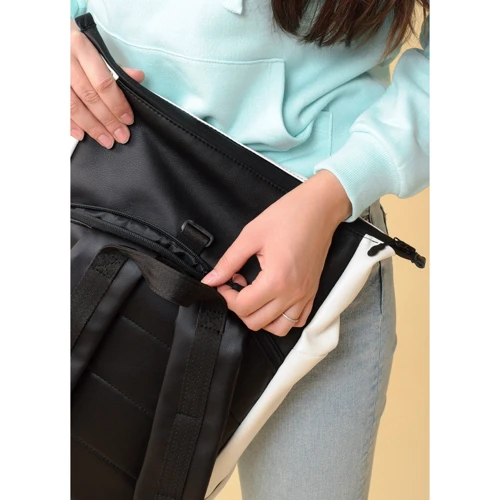 Жіночий рюкзак Sambag RollTop X білий (24320008): Фактура Матовая, Гладкая