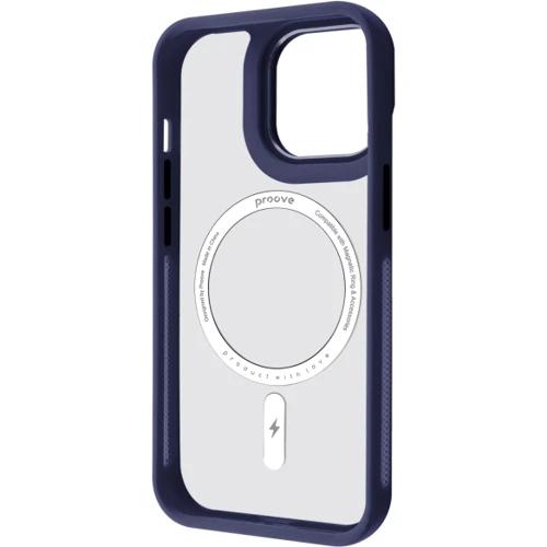 Чехол для iPhone Proove Clear Essence Case with Magnetic Ring Midnight Blue for iPhone 14 Pro: Цвет синий