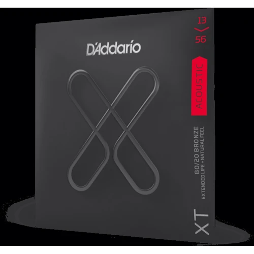 Струна для гитар Комплект струн D'addario XTABR1356 XT 80/20 Bronze Medium (13-56): В комплекте Набор из 6 струн