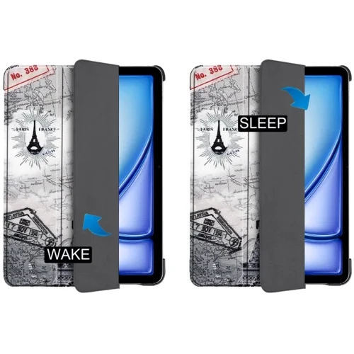 Аксессуар для iPad BeCover Smart Case Paris for iPad Air 11 (2024 / 2025) (711608): Особенности трансформируется в подставку, Надежная защита от царапин и загрязнений, режим автопробуждения/сна, Складывается в подставку, Стильный дизайн, Удобно держать в руке