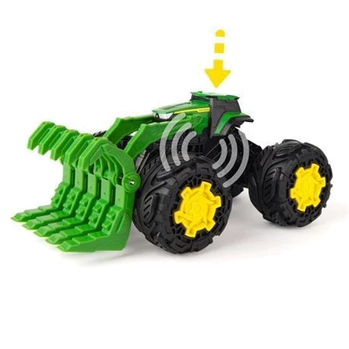 Іграшковий трактор John Deere Kids Monster Treads з ковшем та великими колесами (47327): Матеріал пластмасса