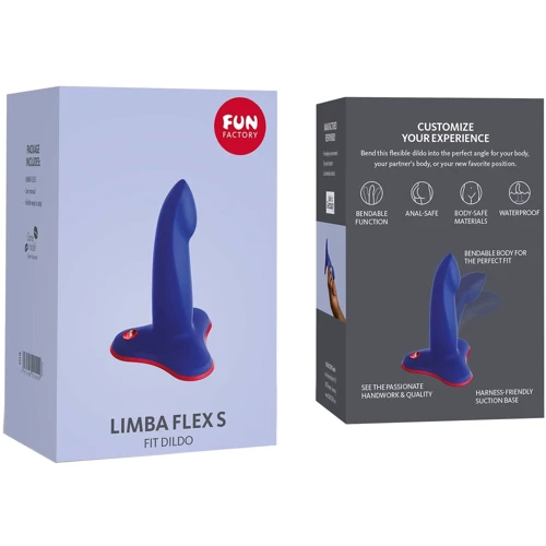 Фаллоимитатор Fun Factory LIMBA FLEX S, синий