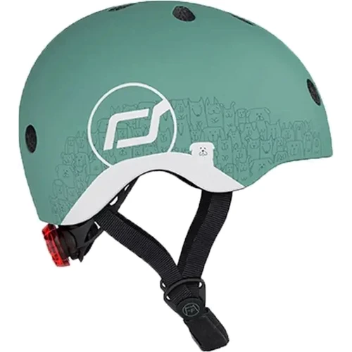 Шлем детский Scoot and Ride Зеленый с фонариком 45-51см (SR-210225-FOREST): Производитель Scoot and Ride
