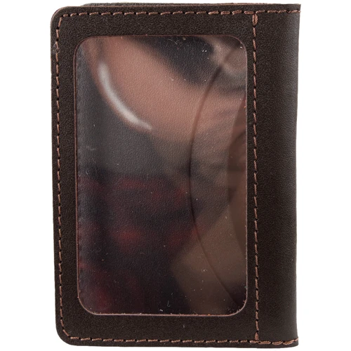 Мужская обложка для ID-паспорта DNK Leather коричневая (DNK-mini-oknoR-colF): Страна производитель Украина