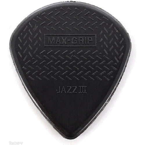 Медіатор Медіатор Dunlop 471R3S Max-Grip Jazz III Black Stiffo