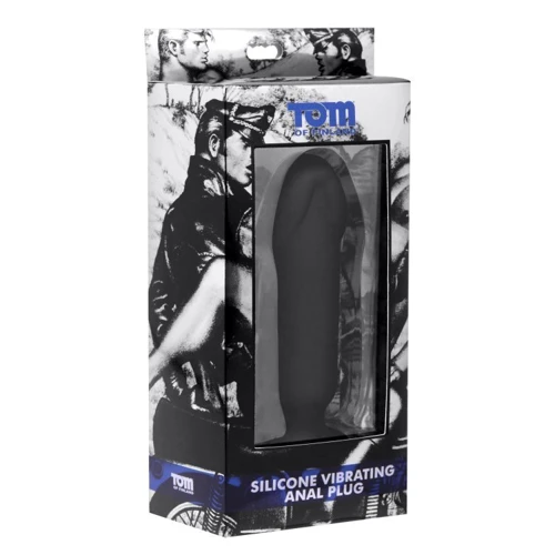 Вибромассажер Tom of Finland Silicone Vibrating Anal Plug, 11.4x3.8 см
