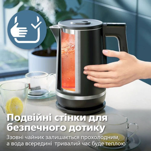 Електрочайник Philips HD9396/90: Об'єм, л 1.7