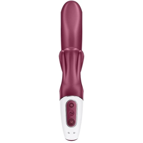 Вибратор-кролик Satisfyer Love Me Red, гибкий, отросток с тройным кончиком