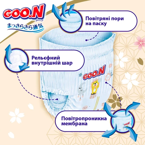 Трусики-підгузки GOO.N Premium Soft, 7 3XL унисекс, 22 шт (F1010101-160): Стать дитини Унисекс