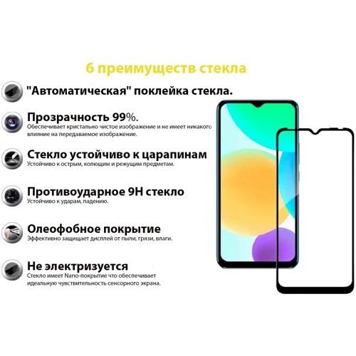 Аксессуар для смартфона BeCover Tempered Glass Black for Infinix Smart 6 (X6511B) (707602)
