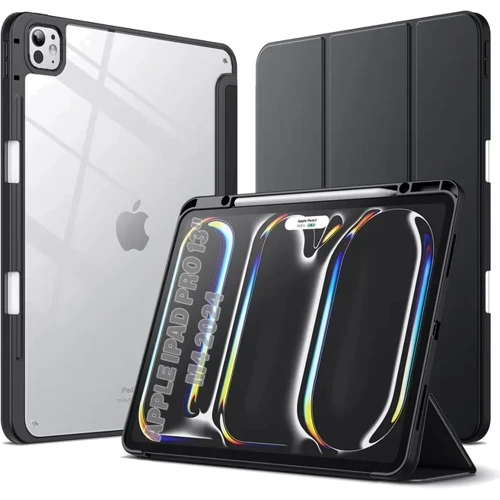 Аксессуар для iPad BeCover Soft Edge TPU with Pencil mount Black for iPad Pro 13 2024 M4 (711717)