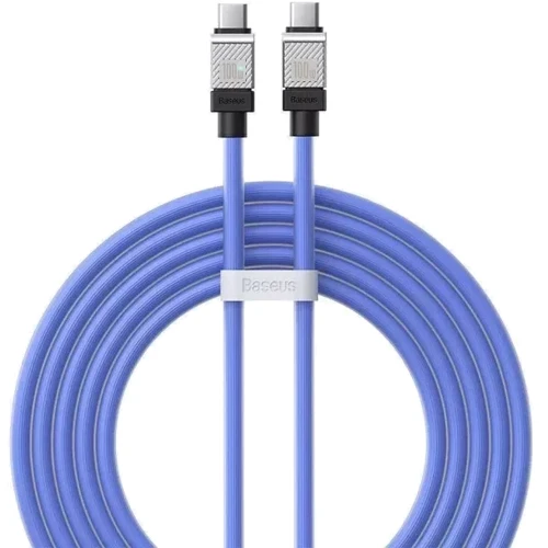 Кабель Baseus Cable USB-C to USB-C CoolPlay Series Fast Charging 100W 2m Blue (CAKW000303) фото 5