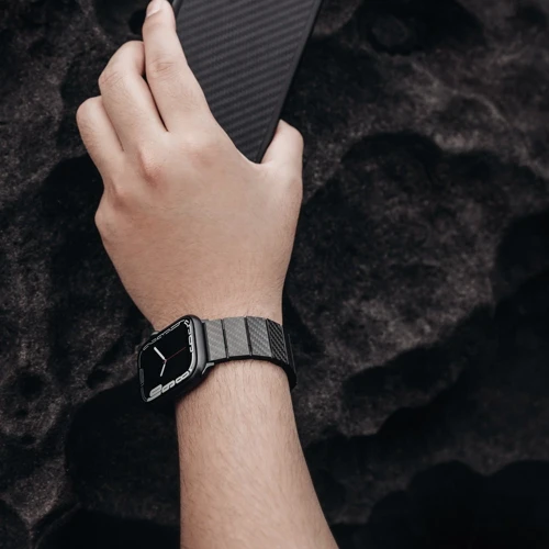 Аксесуар для Watch Switcheasy Carbon Fiber Band Black (MAW245035BK22) для Apple Watch 42/44/45/49mm фото 7