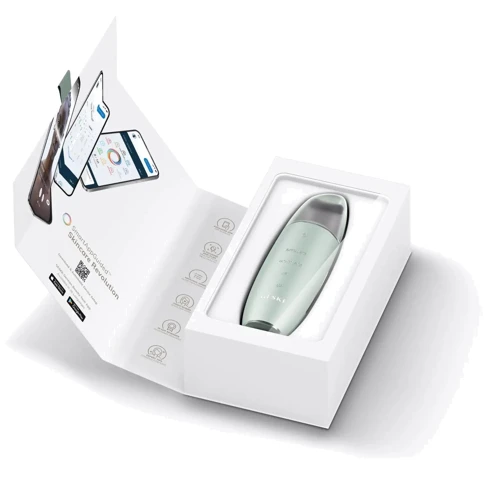 Мікрострумовий скраббер для шкіри та усунення чорних точок GESKE MicroCurrent Skin Scrubber&Blackhead Remover 9в1 green фото 5